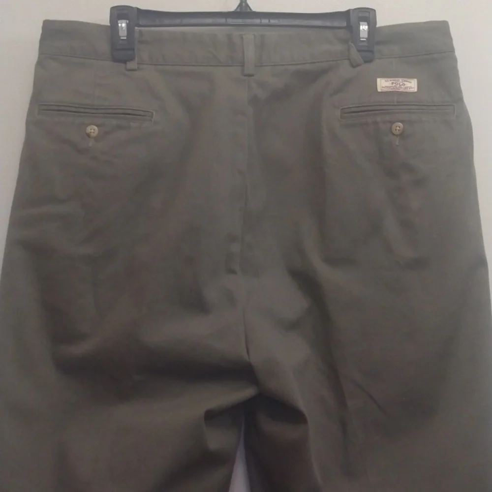 Polo by Ralph Lauren (Blue Label) - Andrew Model Olive Cotton Pants  37 - 27.25